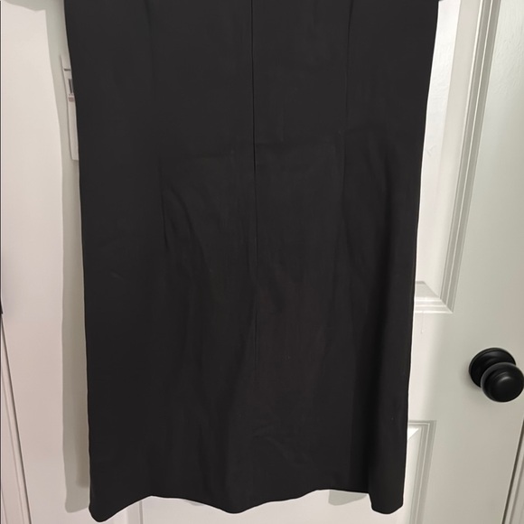 Maggy London charcoal grey Pleated Sheath Mini Dress - Picture 8 of 12